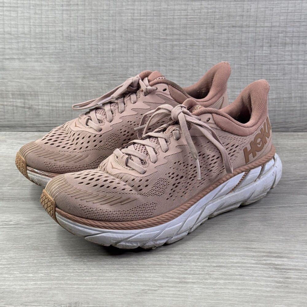 Hoka One One Clifton 7 Women's Sneakers Women's Size 7.5 1110509 Pale Mauve